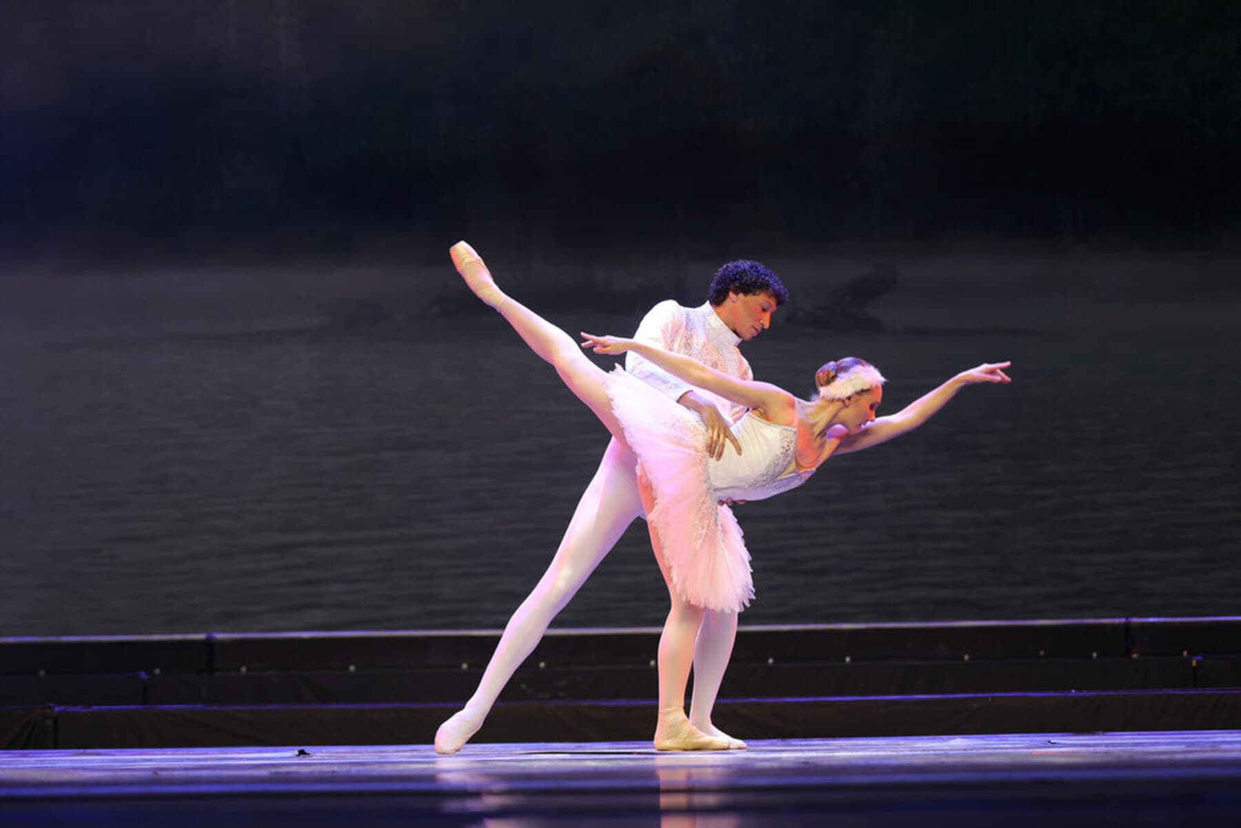 Swan Lake arabesque, China tour