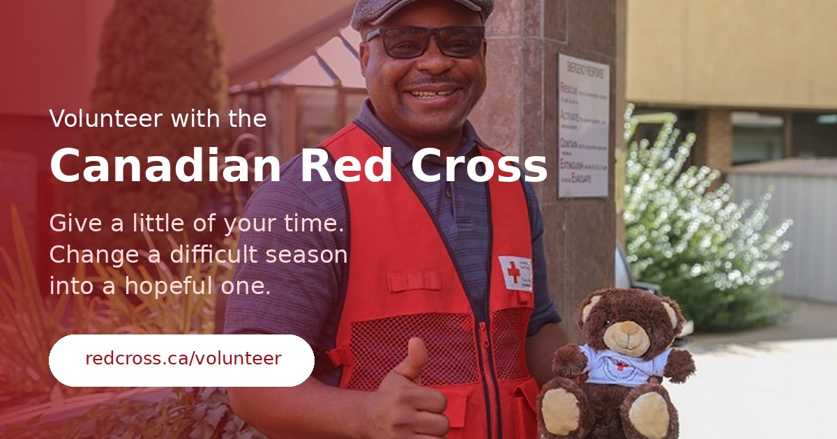 Volunteer with the Canadian Red Cross